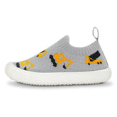 Jan + Jul Graphic Knit Shoes - Grey Construction